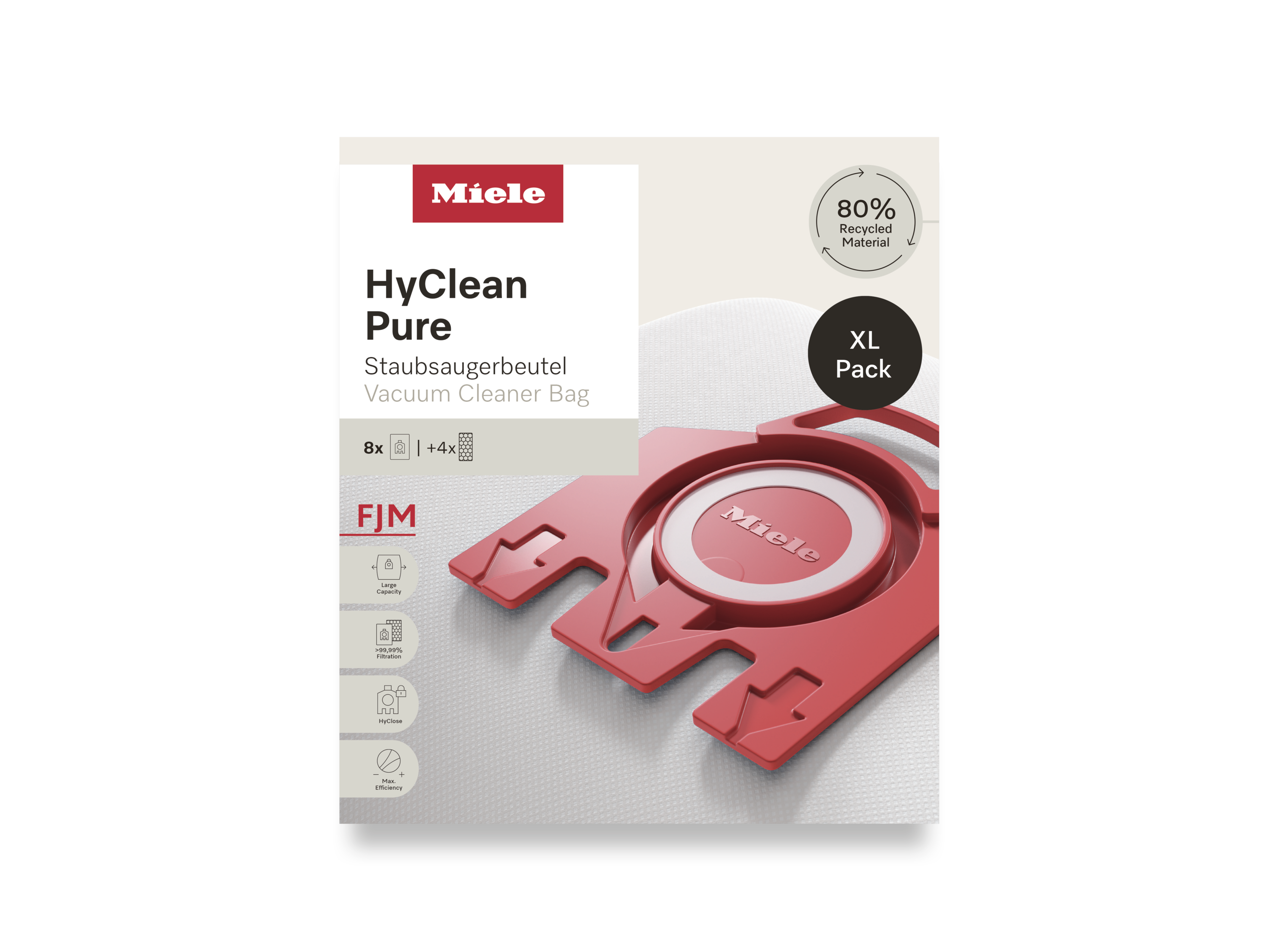 Комплект мешков-пылесборников HyClean Pure FJN XL Miele купить в Хабаровске | Всегда в наличии! | Артикул 12498160 | Официальный сайт