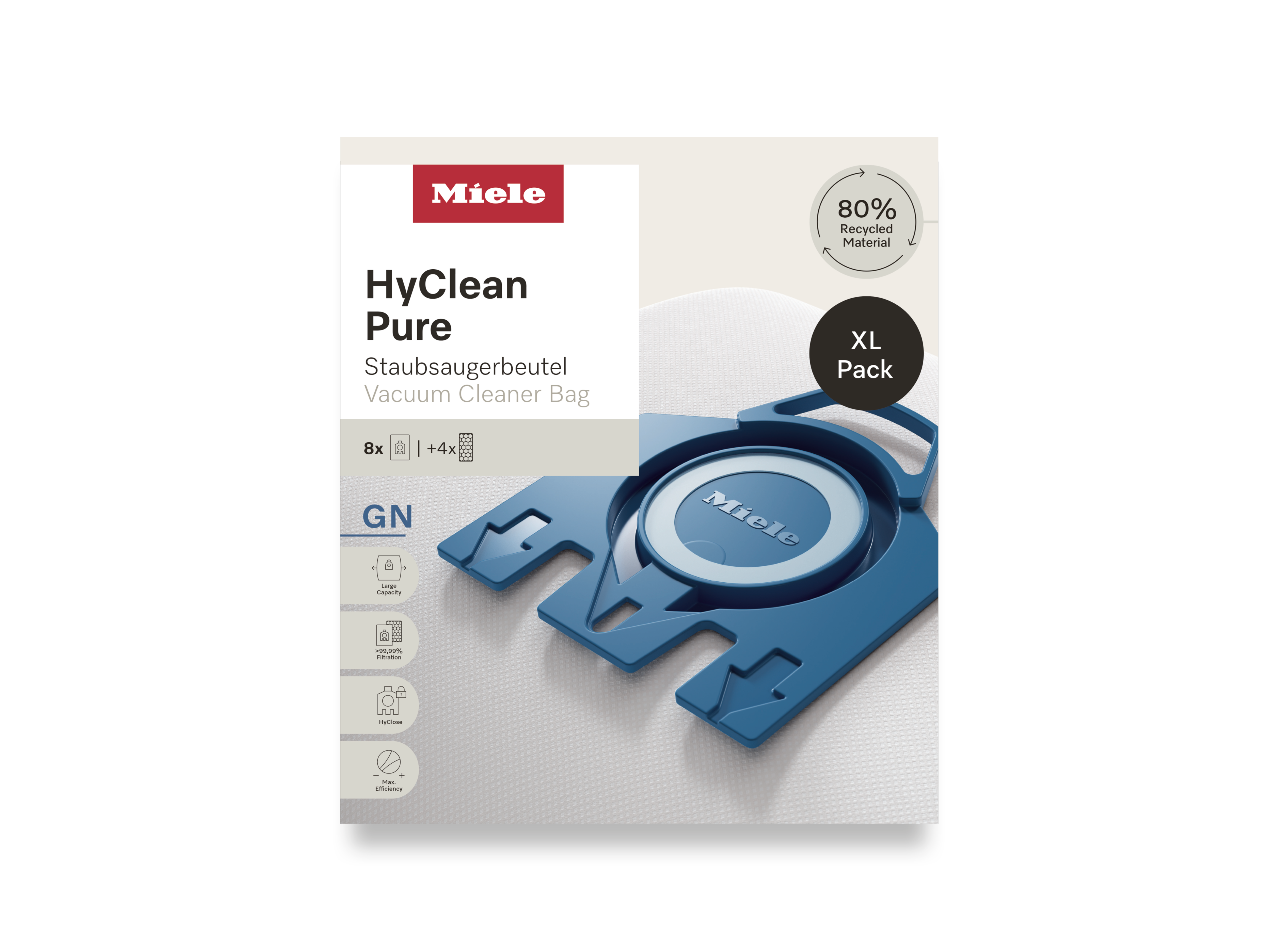 Комплект мешков-пылесборников HyClean Pure GN XL Miele купить в Хабаровске | Всегда в наличии! | Артикул 12497870 | Официальный сайт